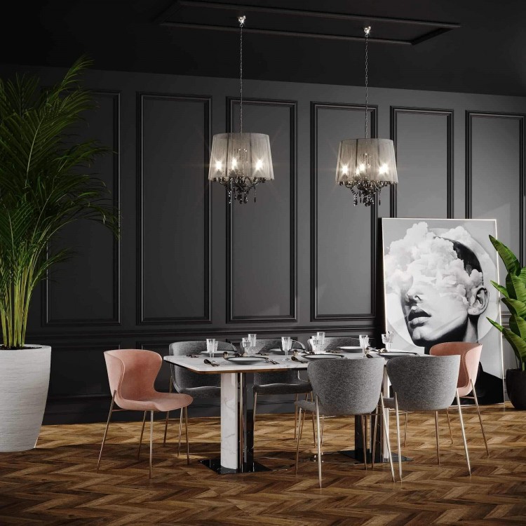 Lampa wisząca Mona czarna 3xE14 - 4377