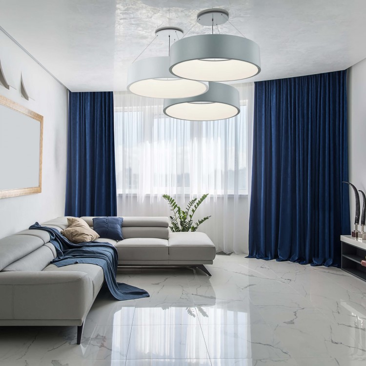 Lampa wisząca Malaga szara LED 3000K - 4406
