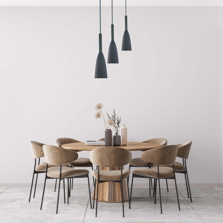 Lampa wisząca Solin 3 szara 3xE27 - 4421