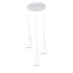 Lampa wisząca Solin 3 biała 3xE27