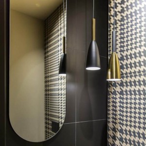 Lampa wisząca Solin 1 złota 1xE27