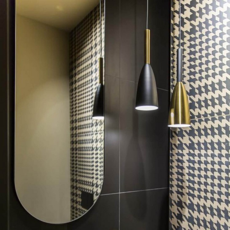 Lampa wisząca Solin 1 złota 1xE27 - 4463