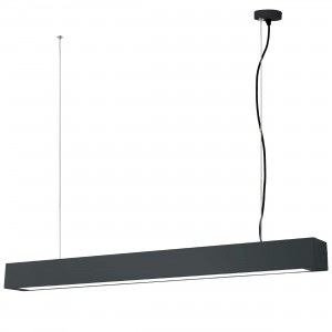 Ibros wiszący czarny duży 24W 3000K IP20