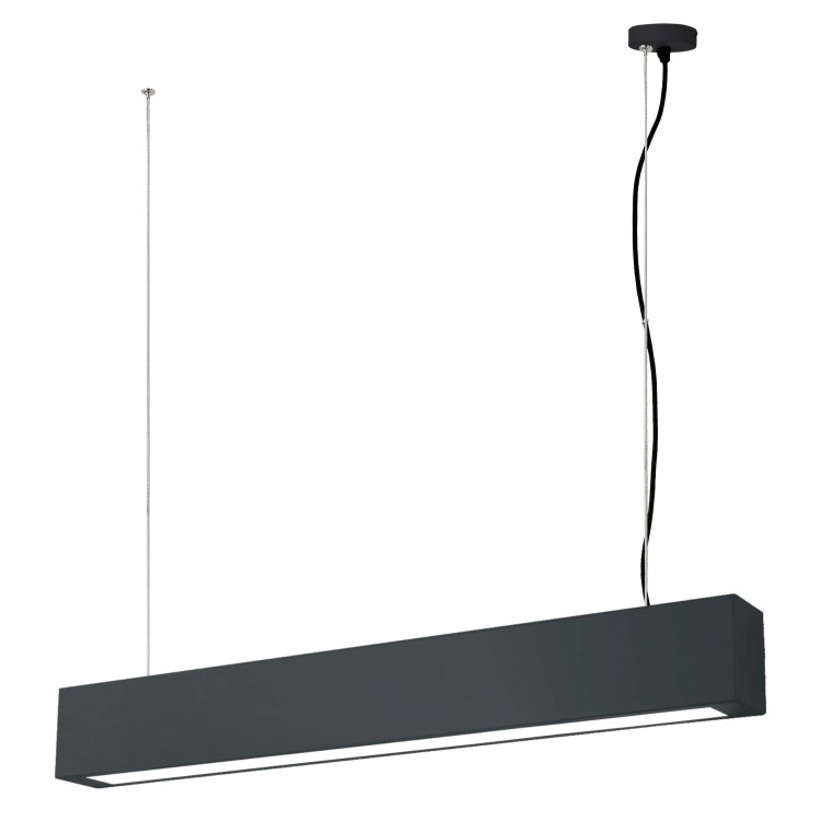 Ibros wiszący czarny średni 18W 3000K IP20 - 4508