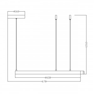 Lampa wisząca Midway złota LED 3000K