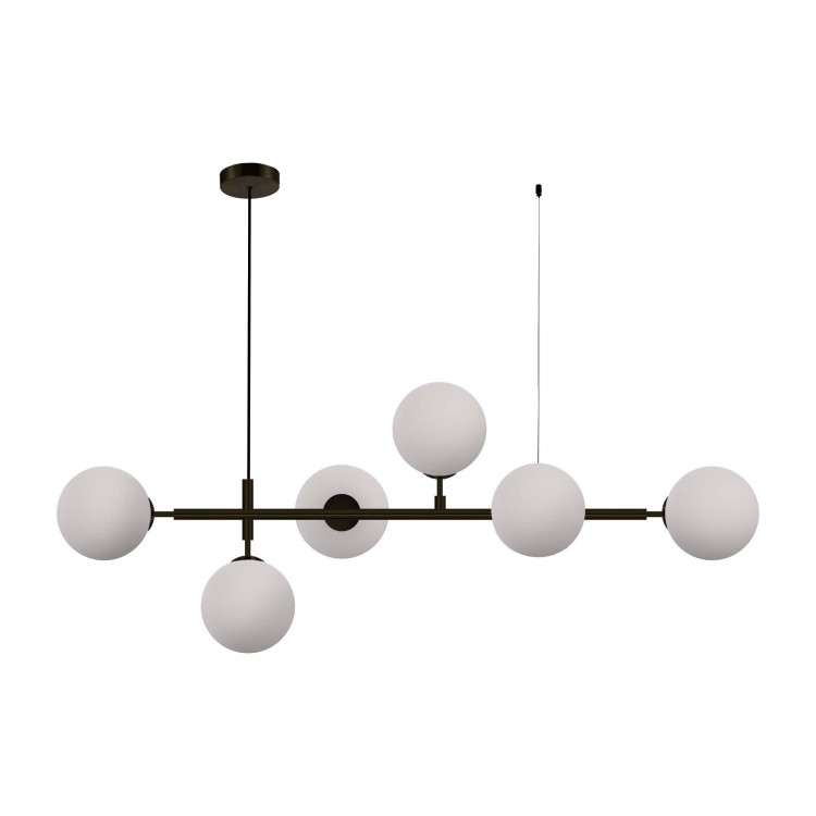 Lampa wisząca Alisa czarna 6xE14 - 4566