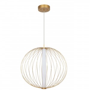 Lampa wisząca Treviso złota LED 3000K