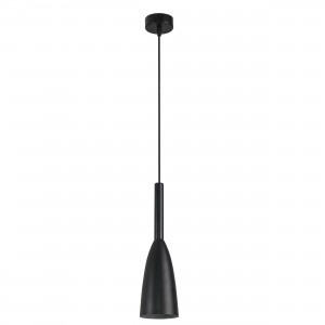 Lampa wisząca Solin 1 czarna 1xE27