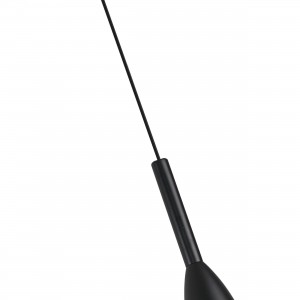 Lampa wisząca Solin 1 czarna 1xE27