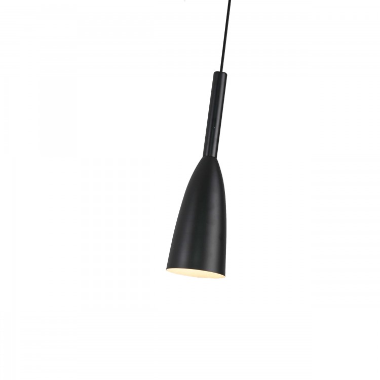 Lampa wisząca Solin 1 czarna 1xE27 - 4593