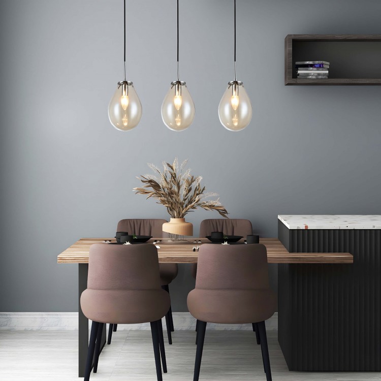 Lampa wisząca Fondi czarna 3xE14 - 4621