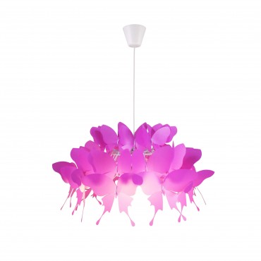 Lampa wisząca Farfalla 1xE27 ciemny róż LP-3439/1P dark pink