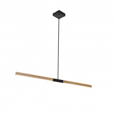 Lampa wisząca Lugano 1xLED brązowa/czarna LP-2828/1P -132