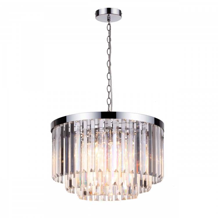 Lampa wisząca Vetro 5 srebrna 5xE14 - 4663