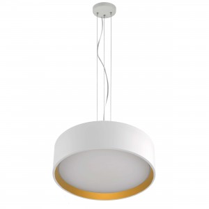 Lampa wisząca Hudson biało - złota LED 4000K