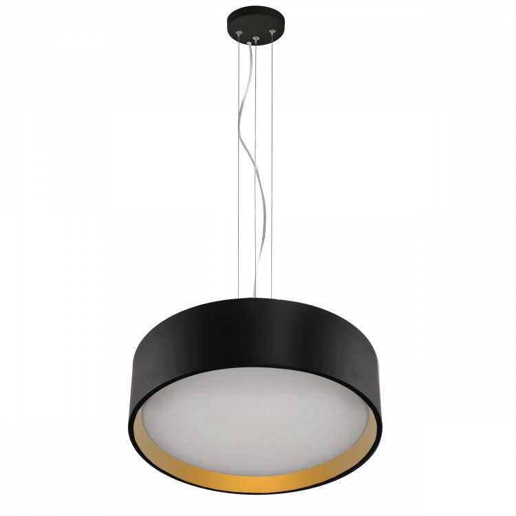 Lampa wisząca Hudson czarna - złota LED 3000K - 4672