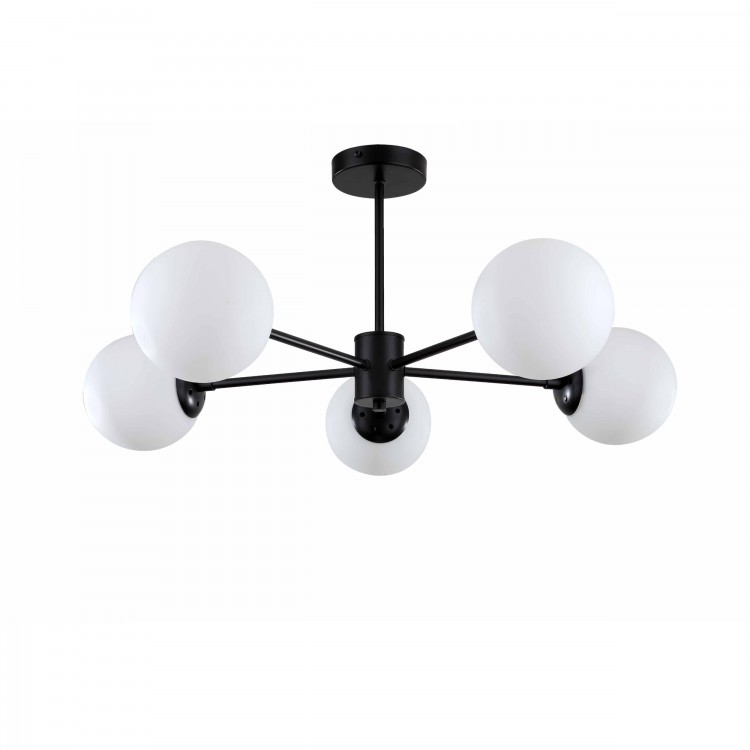 Lampa wisząca Roma 5 czarna 5xE14 - 4705