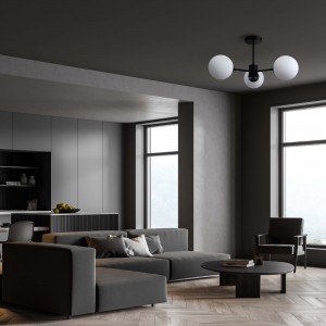 Lampa wisząca Roma 3 czarna 3xE14