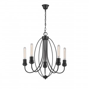 Lampa wisząca Canaria czarna 5xE27 Lampa wisząca Canaria czarna 5xE27