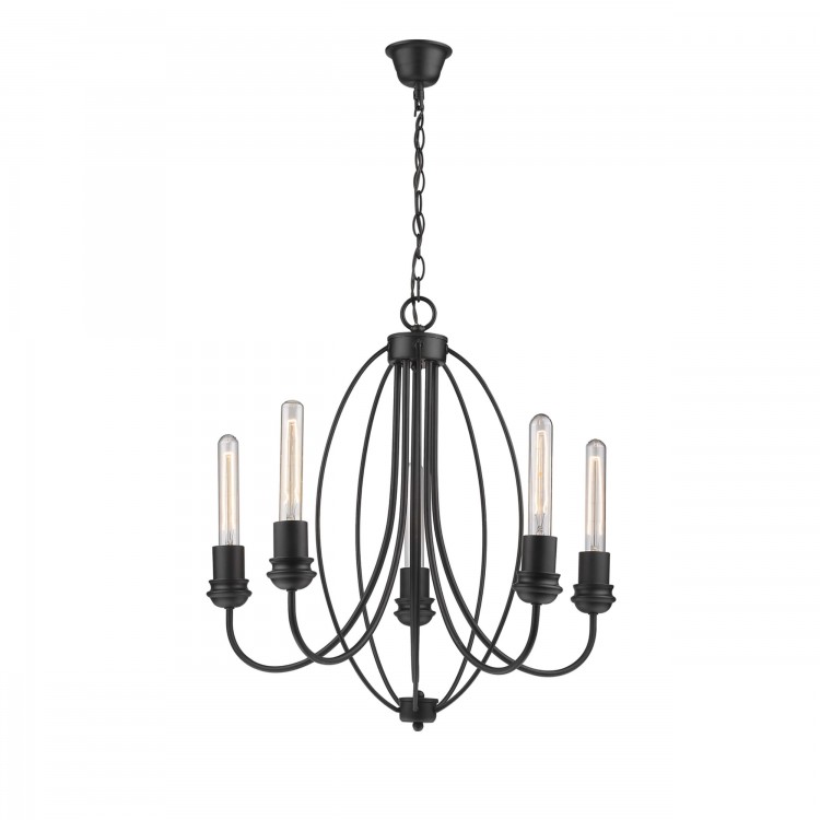 Lampa wisząca Canaria czarna 5xE27 - 4742