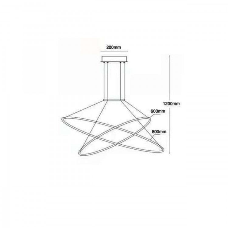 Lampa wisząca Halifax czarna LED 4000K - 4757