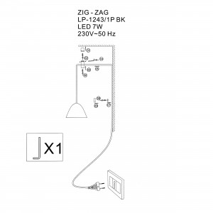 Zig - Zag  czarny Zig - Zag  czarny