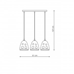 Lampa wisząca Melt 3xE27