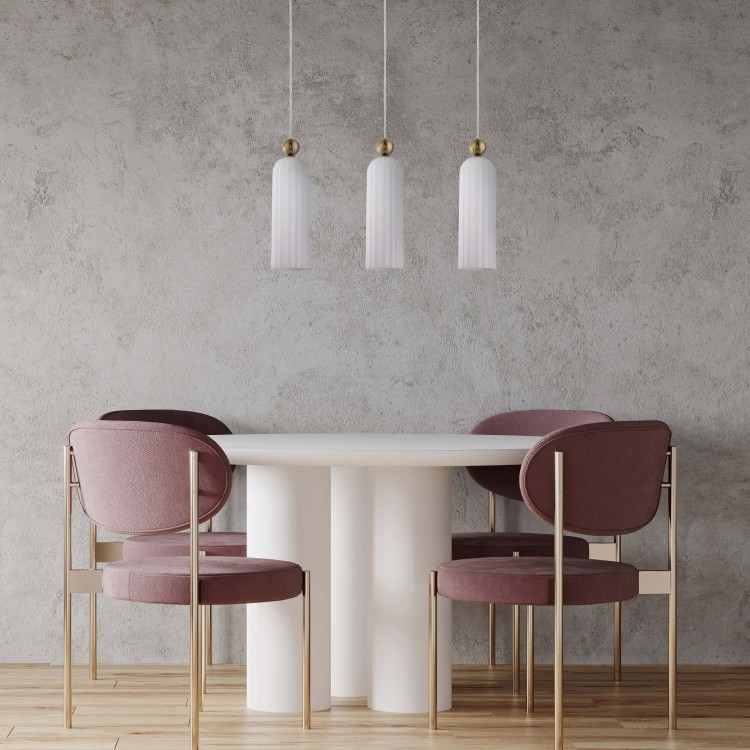 Lampa wisząca Piega 3 biała 3xE14 - 4821