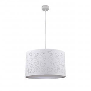 Lampa wisząca dziecięca Flowers biała 1xE27