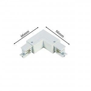 Łącznik L 3F prawy biały