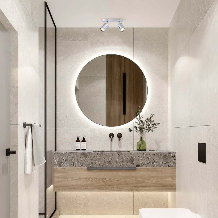 Zestaw reflektorów spot Belize chrom IP44 2xGU10 - 4914