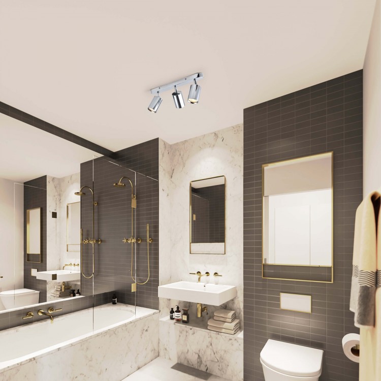 Zestaw reflektorów spot Belize chrom IP44 3xGU10 - 4918