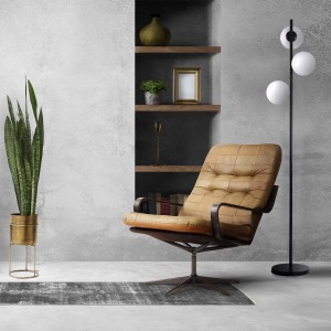 Lampa podłogowa Dorado czarna 3xE14