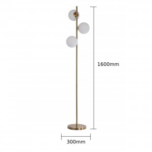 Lampa podłogowa Dorado złota 3xE14 Lampa podłogowa Dorado złota 3xE14
