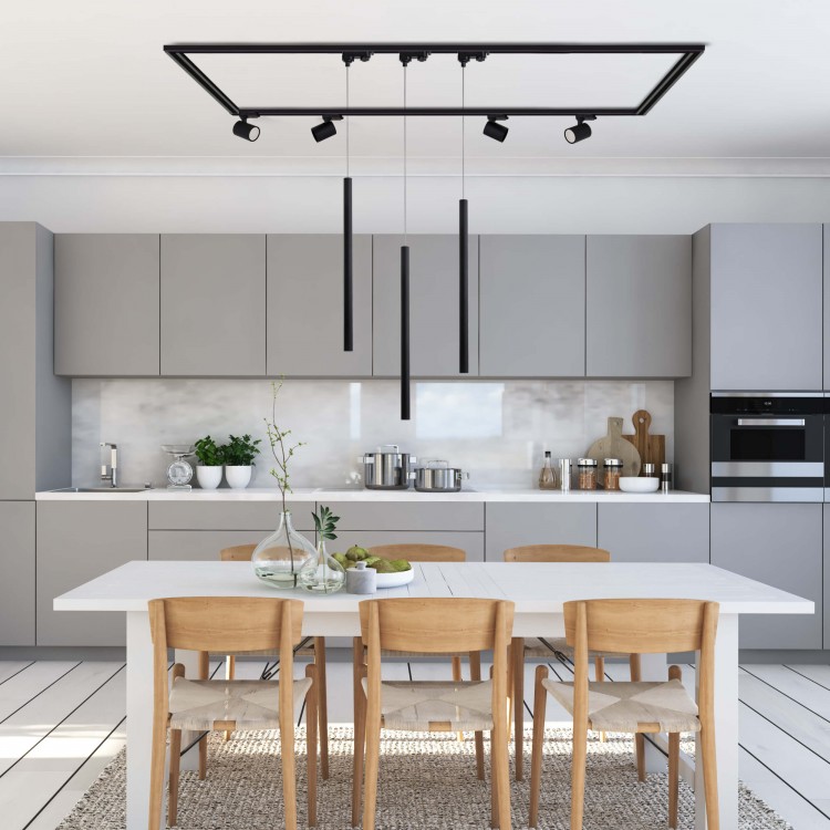 Lampa wisząca do szynoprzewodu Lungo 1 czarna 3F 1xG9 - 4937