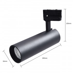 Reflektor do szynoprzewodów Magnum 3F czarny LED CCT