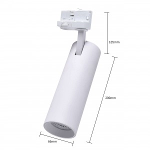 Reflektor do szynoprzewodów Magnum 3F biały LED CCT