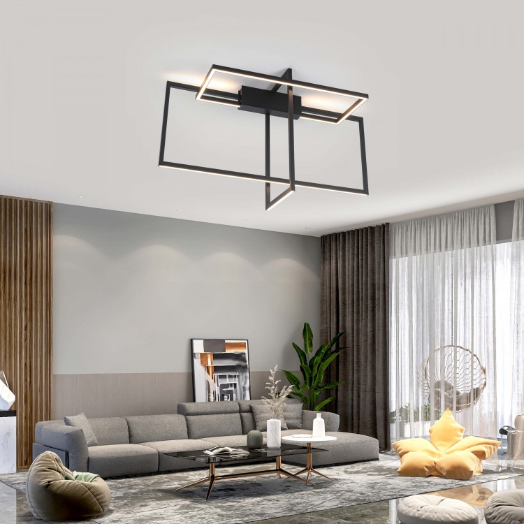 Lampa wisząca Frame czarna LED 4000K - 5042