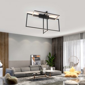 Lampa wisząca Frame czarna LED 3000K