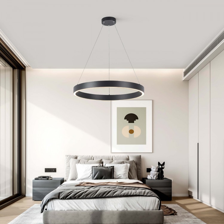 Lampa wisząca Midway Triangle czarna LED 3000K - 5061