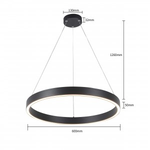 Lampa wisząca Midway Triangle czarna LED 3000K