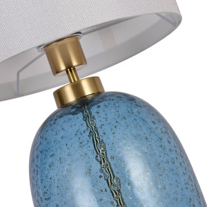 Lampa stołowa Amur niebieska 1xE27