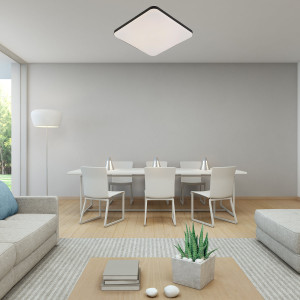 Plafon kwadratowy Babilon 33 cm czarny LED 4000K Plafon kwadratowy Babilon 33 cm czarny LED 4000K