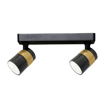 Czarny spot sufitowy Anillo 2 2xGU10 Light Prestige