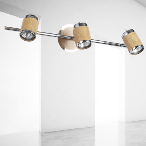 Kinkiet Alba srebrny 3xGU10