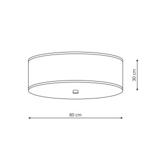 Girona plafon biały 80cm