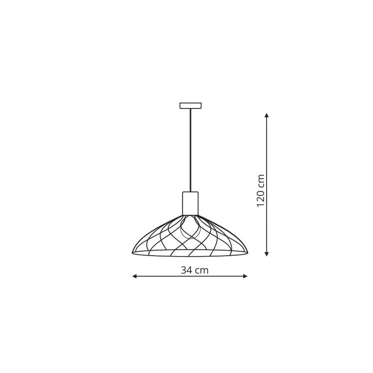 Lampa wisząca Moderno czarna 1xGU10 - 5364