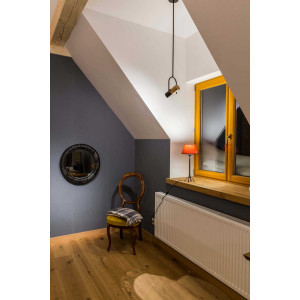 Lampa wisząca Bovino drewniano - czarna 1xGU10