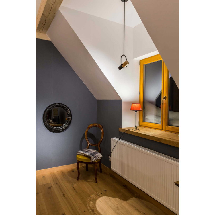 Lampa wisząca Bovino drewniano - czarna 1xGU10 - 5387