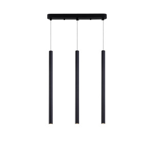 Lampa wisząca Lungo 3 linia czarna 3xG9